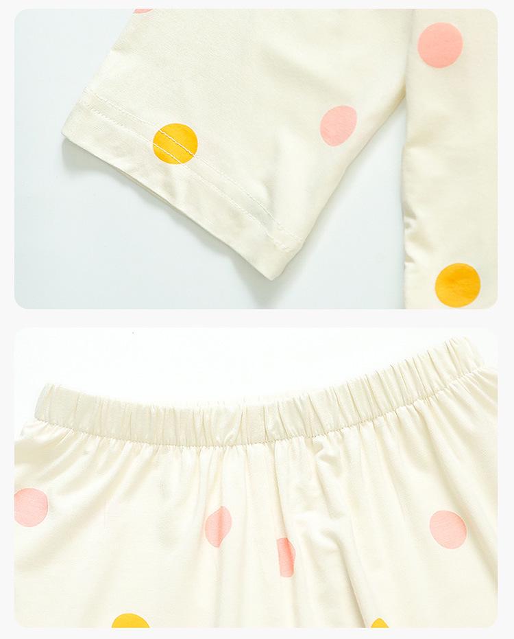 Girls' La Bu Bu Modal Pajama Set - Long Sleeve, Spring/Fall 2025, for Children & Babies, Air Conditioning Homewear.