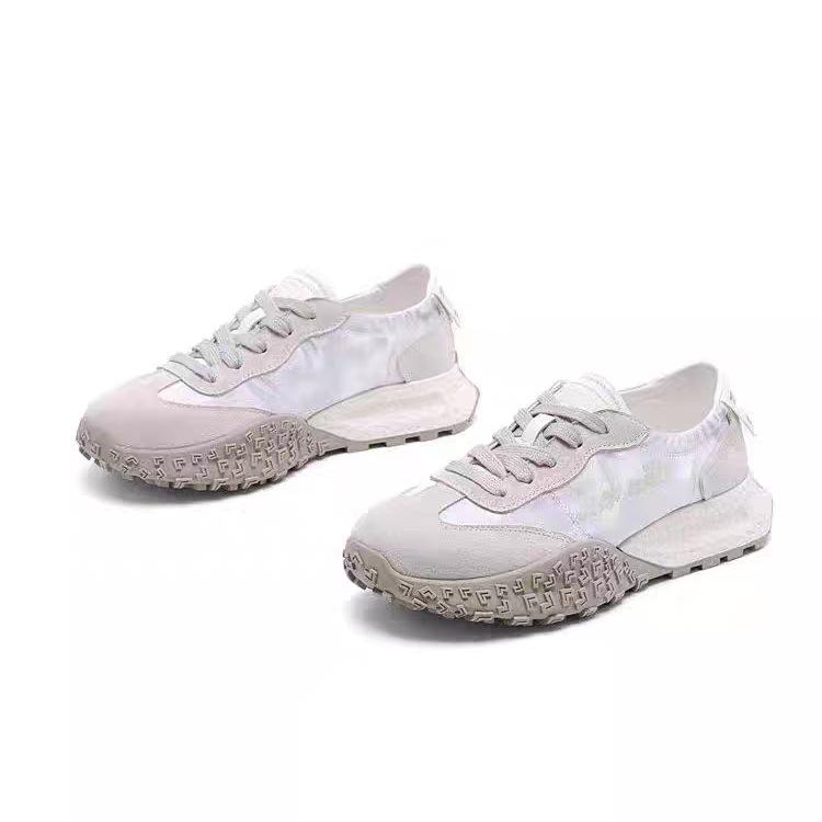 

Обувь для балета Stepping on shit, женская, лето 2025, новые повседневные нескользящие спортивные туфли Forrest Gump, популярная универсальная женская обувь 40 серебряный