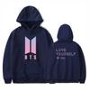 Bluza z kapturem Kpop Bts Bangtan Boys Love Yourself Her Bawełniana w stylu casual i sportowym