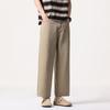 Summer new cotton straight commuter casual pants men's nine-point pants loose and versatile pants men's