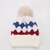 Women's Autumn Winter Plush Warm Knit Hat Chenille Soft Wave Wool Ball Wool Hat