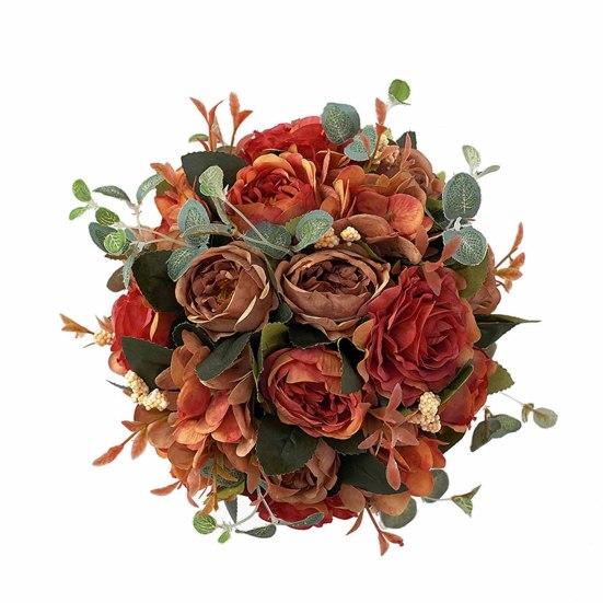 Portable Lightweight Fashion Versatile Reusable Artificial Rose Flower Ball Hanging Flower Ball