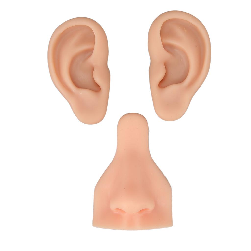 Silicone Piercing Model Soft Silicone Flexible Stretchy Reusable Human Body Piercing Practice Model