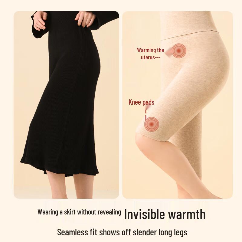 Caiyue Women's Thermal Seamless Wool-Silk Safety Shorts