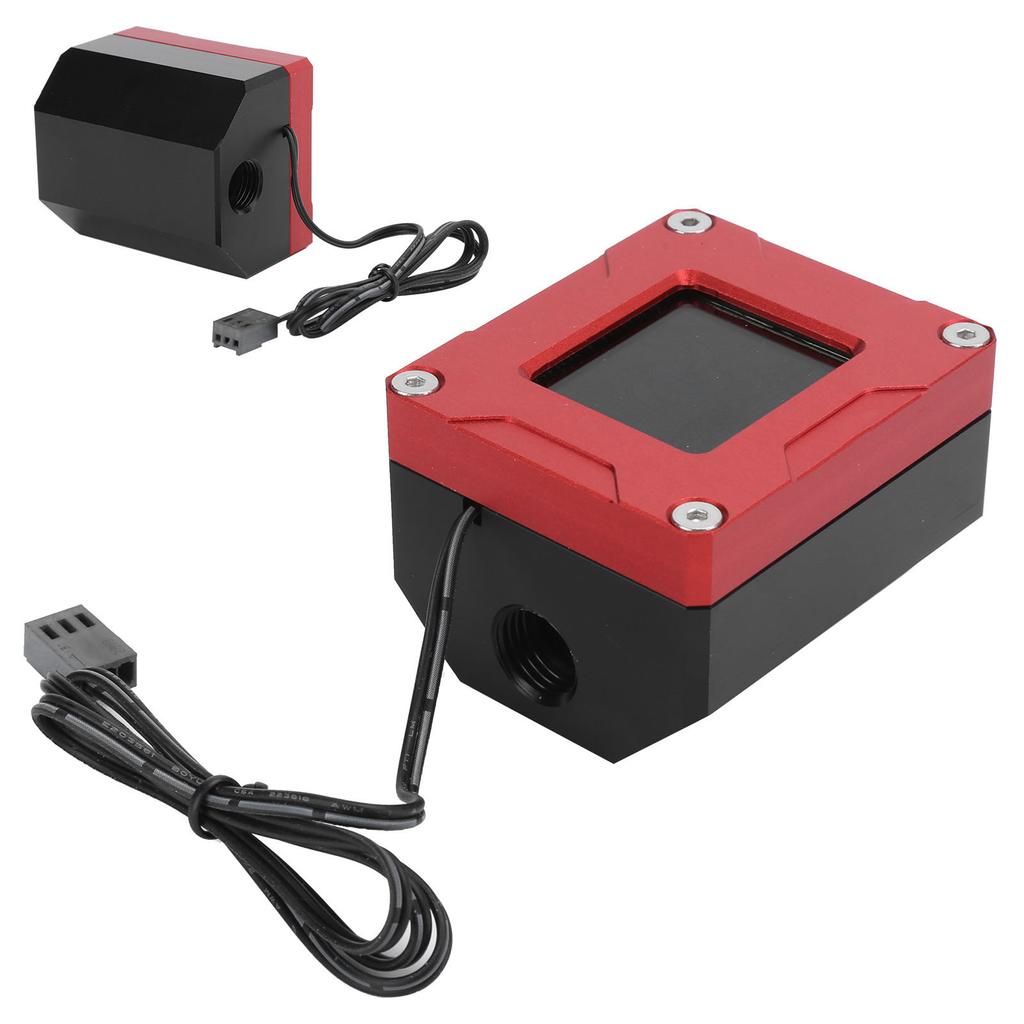 Flow Meter Water Cooling LCD Display Electric Detection Thermonmeter Monitoring LSJ POZN