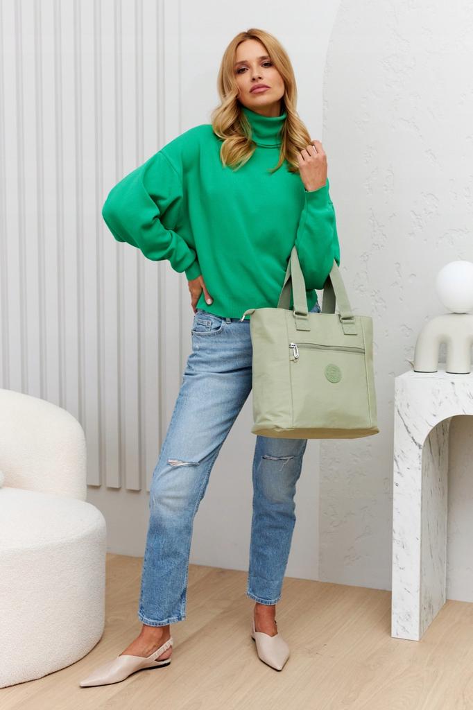 Nylon, roomy women's shopper - Peterson