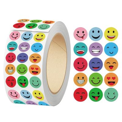 1500 Stück-Rolle Stickerband Gelb Kleine Ausdrucks-Handbuch-Material Dekorative Umschlag-Siegel-Aufkleber