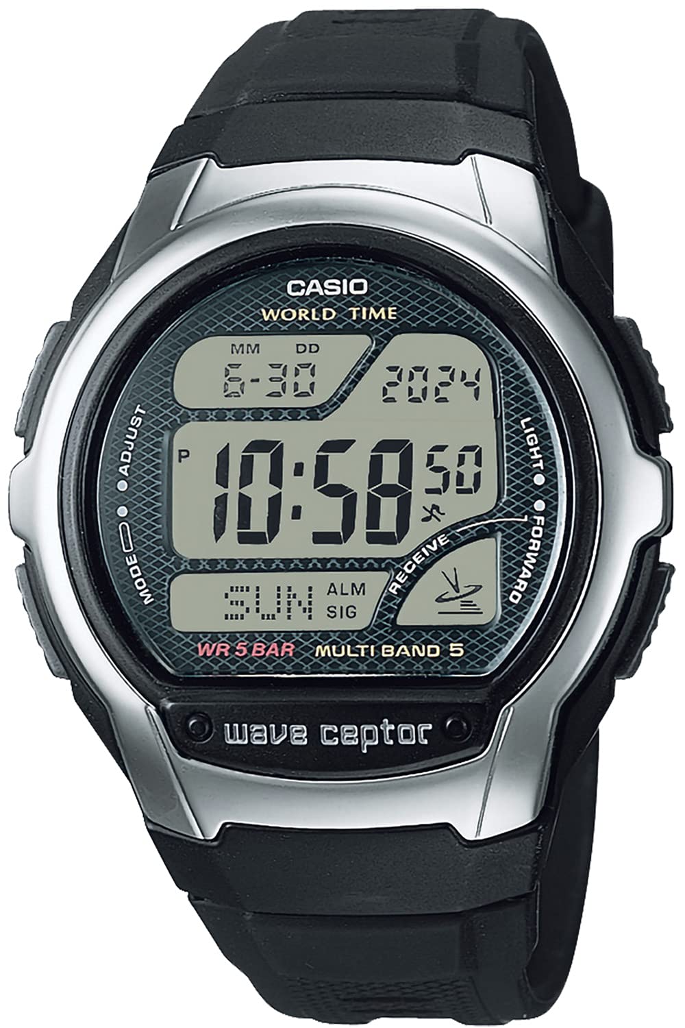 

[Casio] Часы Wave Ceptor [Оригинальный отечественный продукт] Радиочасы WV-58R-1AJF мужские черные