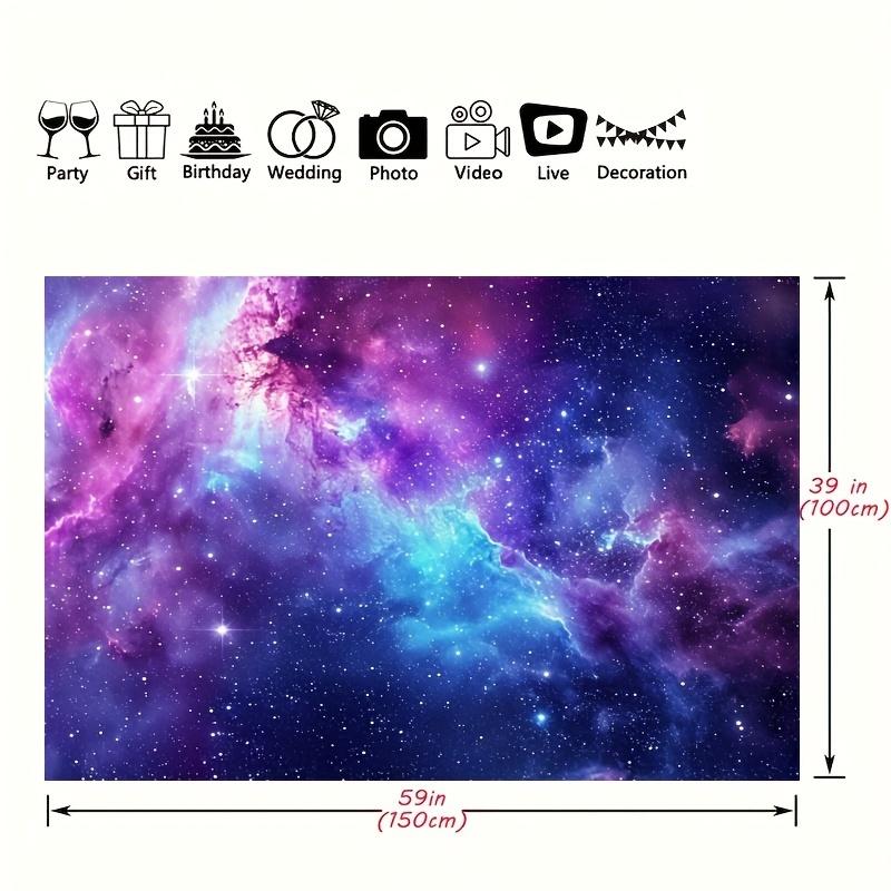 Galaxy background fabric, used for bedroom aesthetic space, starry sky, universe background, black lighting poster decoration
