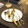 European Classical Brass Candle Extinguisher Aromatherapy Candle Alcohol Lamp Handheld Candle Extinguishing Tool Wick Trimmer