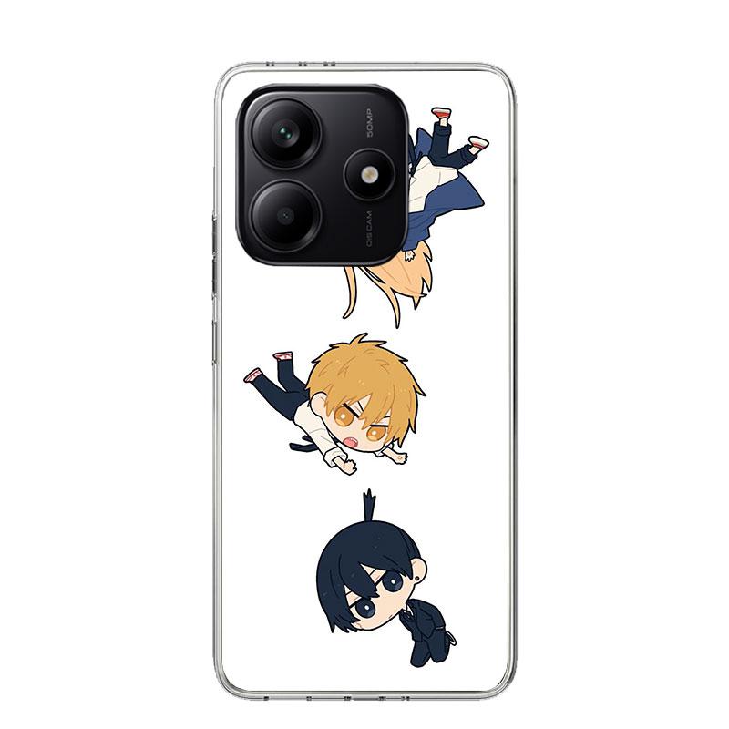 C-Chainsaw Mans Cute Phone Case For Xiaomi Redmi Note 15 14 13 12S 12 Pro Plus 11S 11E 11 11T 10S 10 Art Soft Pattern Cover Redm