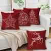 New Christmas Linen Pillow Covers Home Decoration Sofa Living Room Printed Cushion Covers