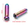 20pcs Bike Wire End Caps Aluminum Alloy Color Brake Shifter Inner Cable Tips Replacement Cycling Equipment Accessories