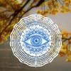 3D Metal Eye Design Wind Chime for Indoor Outdoor Garden Patio Decoration Holiday Gift for Thanksgiving Christmas Halloween Mothers Day