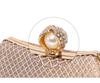 SHIMMER Party Bag, Clutch Bag, Wedding Bag, Handbag, 3-Way Shoulder Bag, Silver, Perfect for After-Parties, Receptions, Graduations, and More