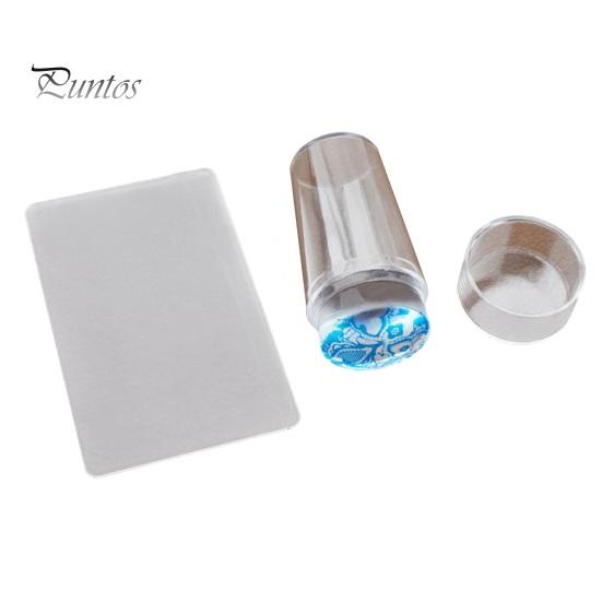 1 Set French Nail Stamp Set Easy To Use Reusable Natural Clear Silicone Stencil for French Manicures