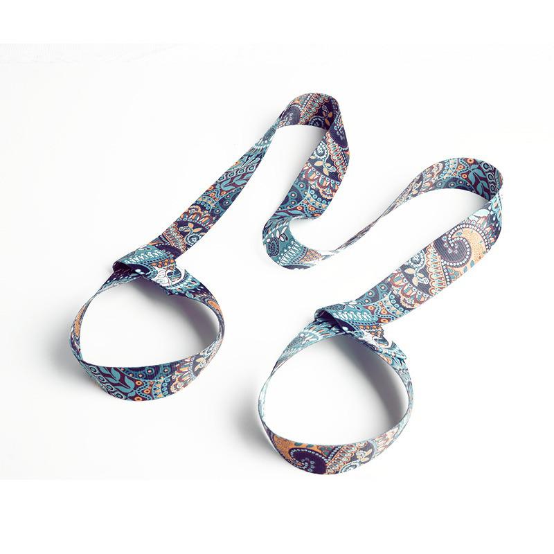 Multifunctional Printed Yoga Mat & Stretching Strap