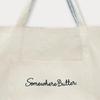 [6th] Letter Reversible Bag - Ivory