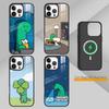 Süße Cartoon J-Jurassic Handyhülle Für iPhone17,16,15,14,13 Plus,Pro Max Magnetisch Für Magsafe Kabelloses Laden