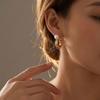 Minimalist French Pearl Earrings: Light Luxury, Cold Aesthetic, Retro Fashion Studs for Individual Temperament