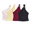Kaslead New Arrival Women's Clothing Fashion Style Stylish Simple and Versatile Silm One Shoulder Tops 1293575