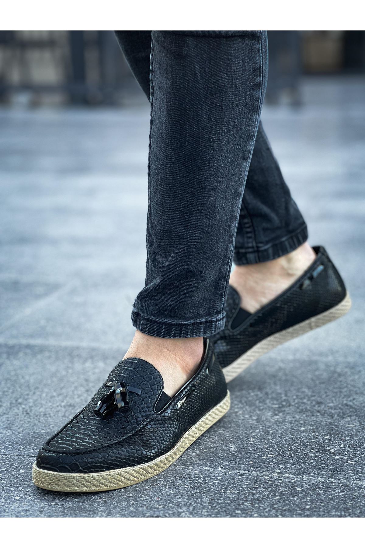 

CHEKİCH New Collection CH141 Croco Men Shoe White Black Brown Tan 40