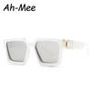 Retro Square Sunglasses Women Men Oversized Sun Glasses Luxury Brand Designer Eyeglasses For Female Vintage Shades Gafas
