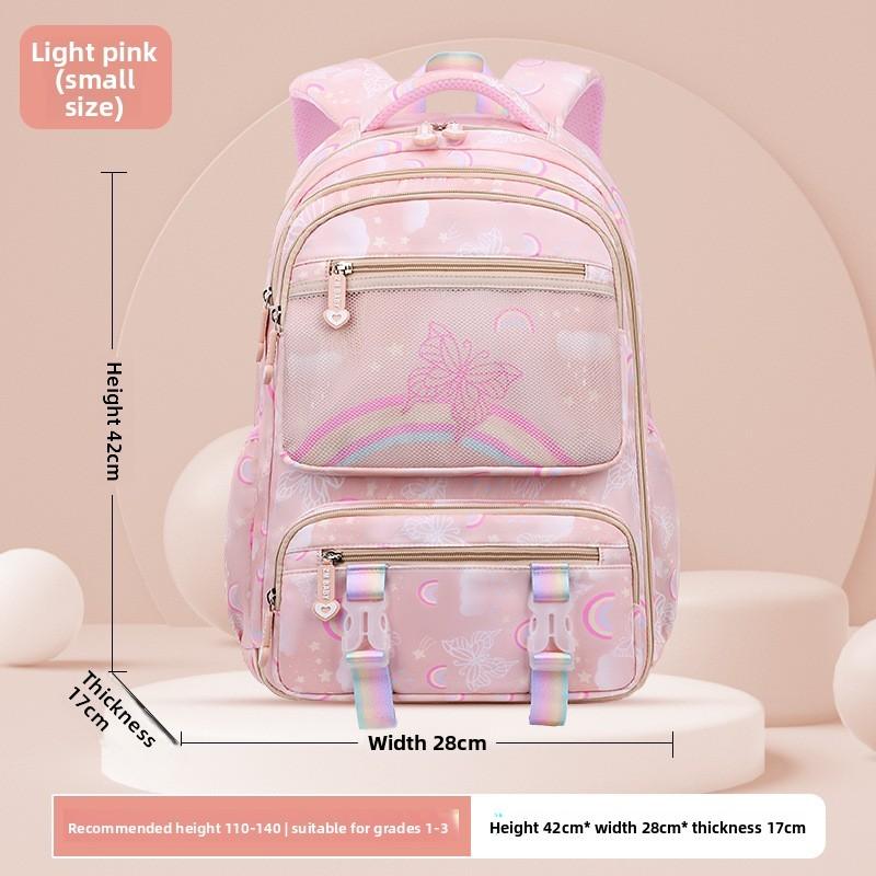 

Sesame Baby Girls School Backpack With Nylon Material And Flower Pattern For Elementary Students Yellow Small