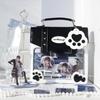 Japanese Sweet Anime Ita Bag Women Girls Badge Transparent Square Backpack Ladies Leather Cartoon Multifunctional Shoulder Bags