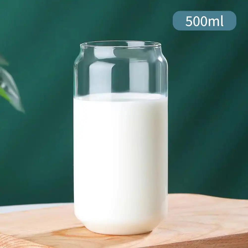 550ml/350ml Bubble Tea Cup Glass Cup Glasses With Lid And Straw Beer Mug Drinkware Cute Coffee Mug Milk Cups Kawaii Boba Cup