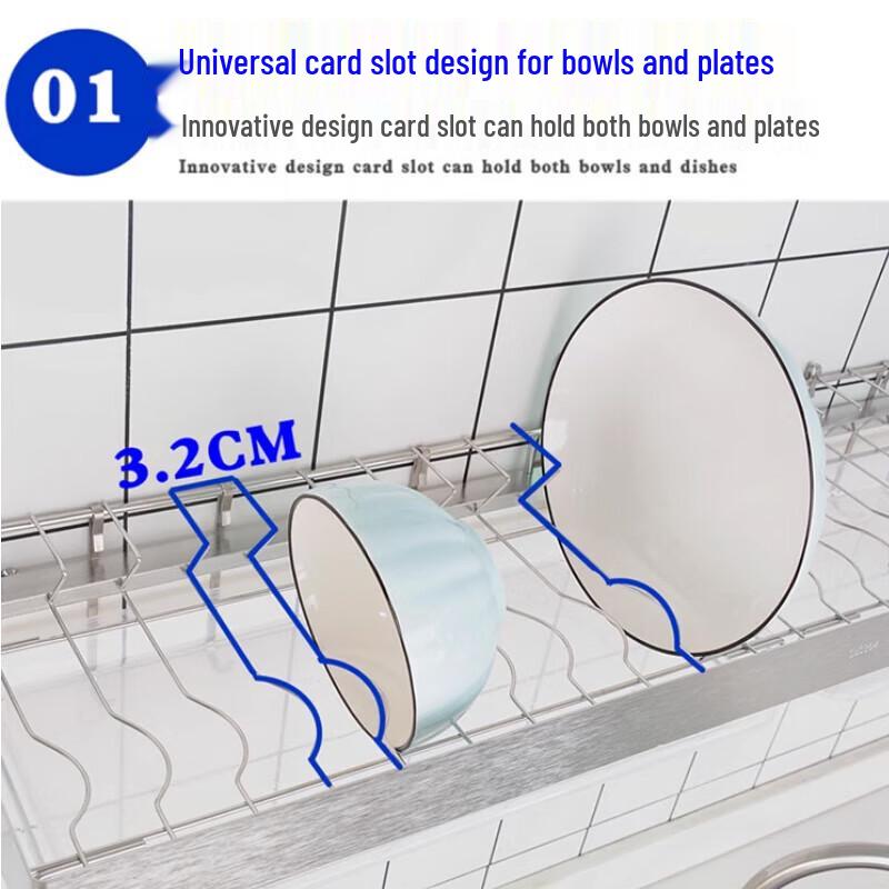 Beifu Wall Mounted Double-Layer Dish Drying Rack