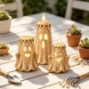 Decorative Figures for Living Room Halloween Ghost Candle Light Ornament, Resin Desktop Sculpture, Figurine Small Figurines Courtyard Decor