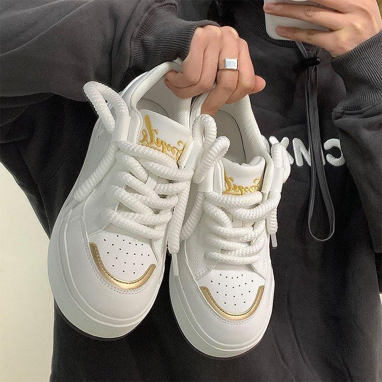 Studenți de primăvară, roz, pantofi de skateboard, pentru femei, coreeane, sport casual, pantofi albi, în stil Hong Kong, pantofi din pânză Harajuku