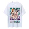 ONE PIECE Cotton Unisex Crewneck Anime T-Shirt Comfortable Short-sleeved Sports and Casual Men's and Women's Tops Popular Tshirt