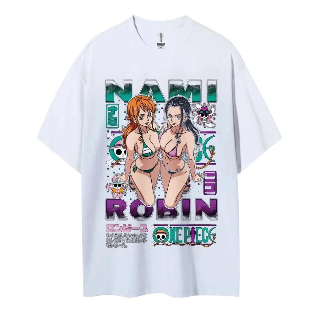 

ONE PIECE Хлопковая Унисекс Футболка с Круглым Вырезом Аниме Удобная Короткий Рукав Спортивные и Повседневные Топы для Мужчин и Женщин Популярная Футболка S разноцветный