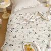 Class a Knitted Cotton Soybean Fiber Cartoon Ins Style Girl Heart Summer Cool Quilt Machine Washable