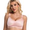 Wirefree Deep V Bra Women - Seamless Thin Cup Back Hook Full Coverage Plus Size Lifting Support