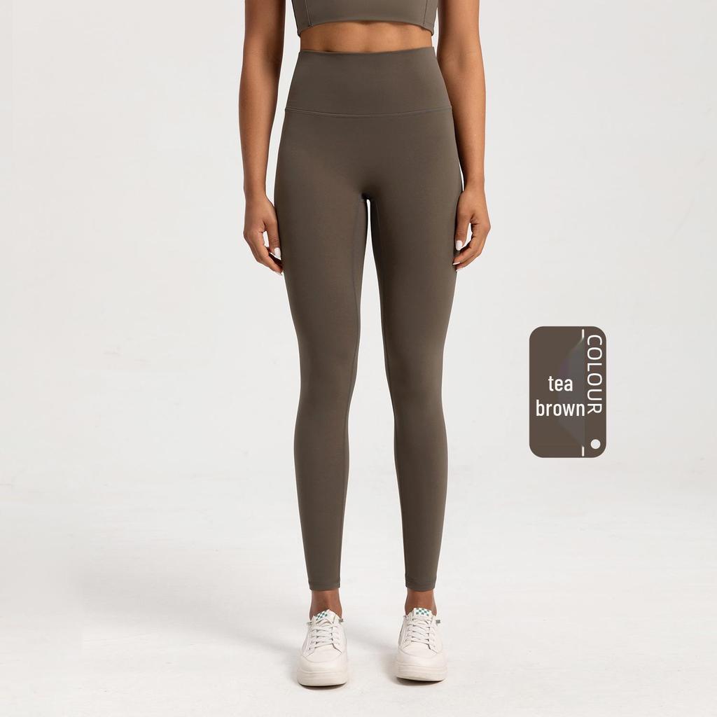 Women's High-Waist Plus Velvet Yoga Pants - Warm, Hip-Lifting, Thick, Elastic Leggings for Autumn/Winter Fitness