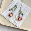3D Fruit Phone Charms Pendant Cute Kawaii Y2K Love Handmade Bead Ins Korea Keychain Cases For iPhone 13 Schoolbag CCD Camera
