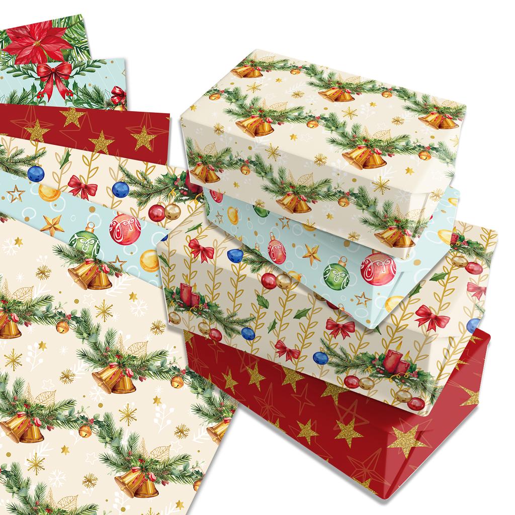 Holiday Wrapping Paper Festive Christmas Party Decorations Diy Craft Paper Printed Christmas Wrapping Paper For Gift Wrapping