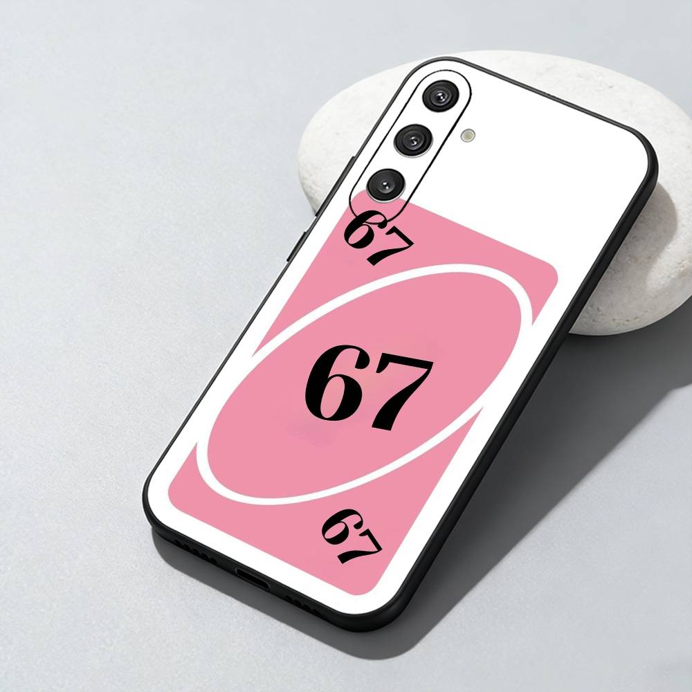 67 S-Six S-Seven S-Style Phone Case For Samsung Galaxy A73,A72,A71,A70,A52,A51 Others Soft Black Cover