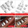 Chrome Button Stickers Cover Trim For BMW 5 6 7 Series X3 X4 X5 X6 F10 F07 F11 F01 F02 F06 F12 F25 Interior Hanbrake Accessories
