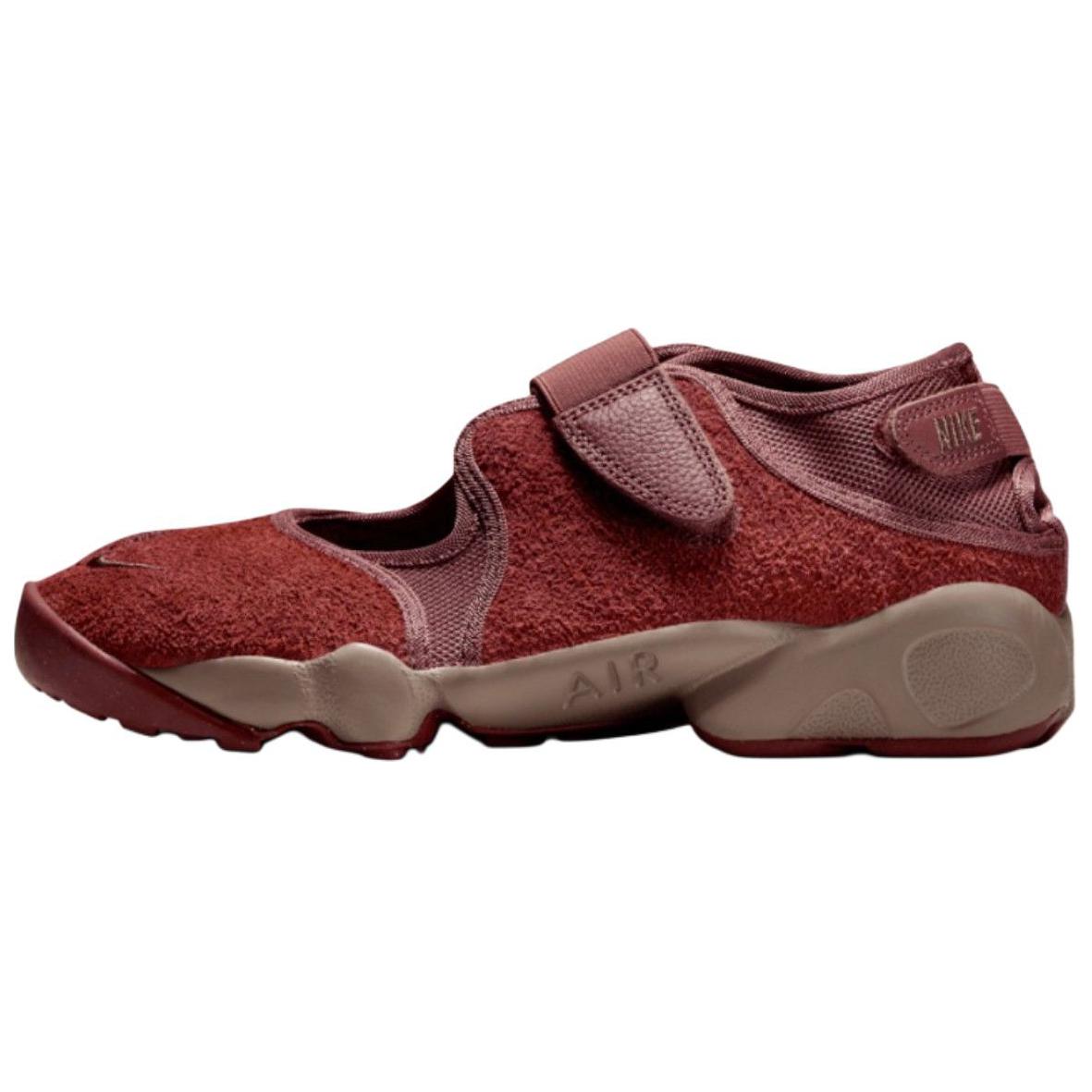 Nike Wmns Air Rift Maroon Red Sepia Mink Brown Women Split-Toe Casual Lifestyle Sandal Sneakers HQ1474-201 EU 36.5