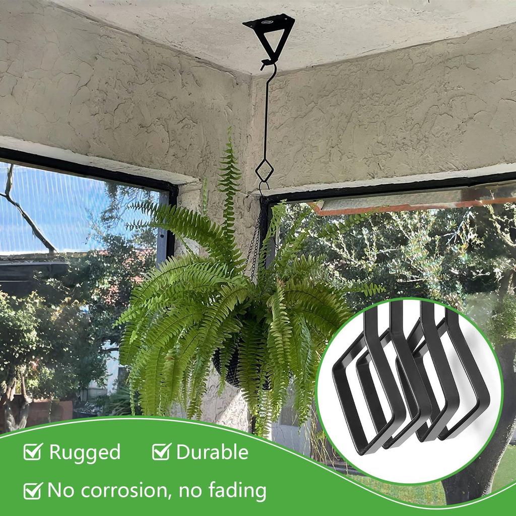 Hanger For Plants Metal Extension Hooks For Plants Home Decoration 4 Pieces Flower Organizer Accessory For Outdoor Lights Garden