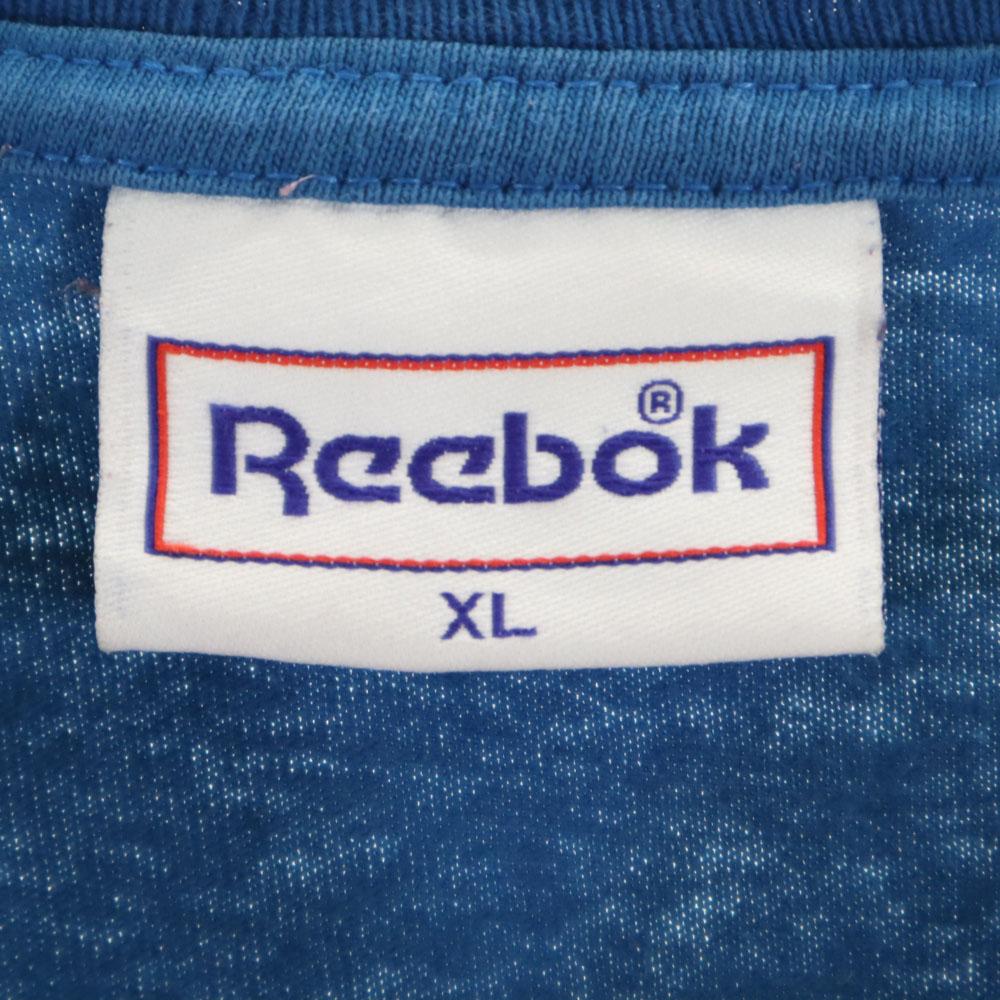 Reebok 90s Made in USA Old Short sleeve T-shirt XL Blue Men's Used