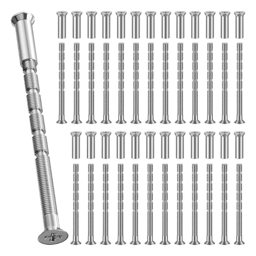50 Pcs/set M4 X 60mm Anti-Theft Screws Cross-split Door Handle Bolt Door Handle Screws Set  Drawer