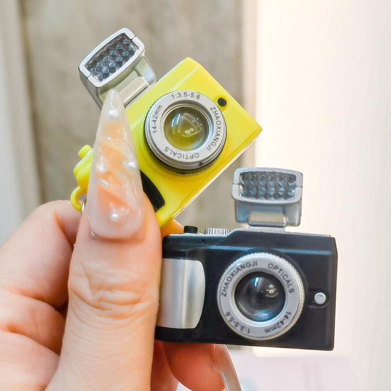 Korean Style LED Camera Keychain - Sounding & Luminous Bag Accessory Pendant