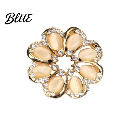 Decorative Brooch Pin Retro Style Leaf Floral Design Lapel