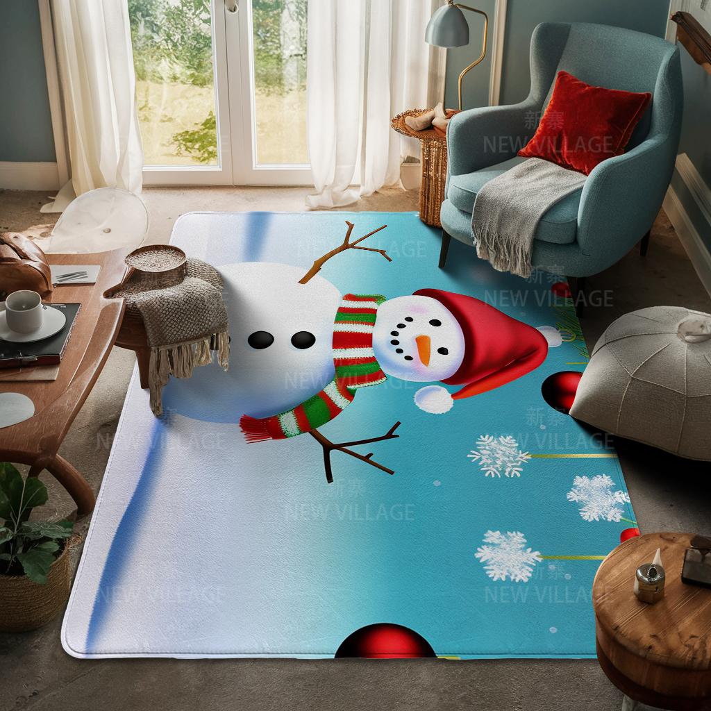 Hauseingangsteppich Fußmatte Haustür Wohnzimmer Bad Fuß Badezimmer rutschfest wasserabsorbierend Teppiche Bad Frohe Weihnachten Winter