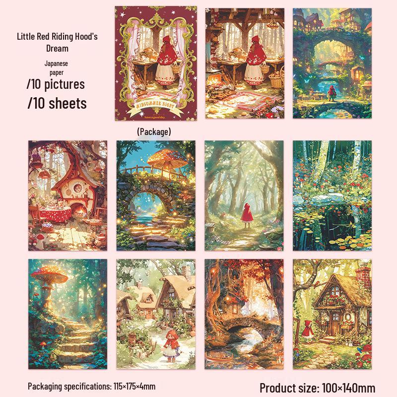 Sommernachtstraum Märchen Aufkleber: DIY Journal Dekoration